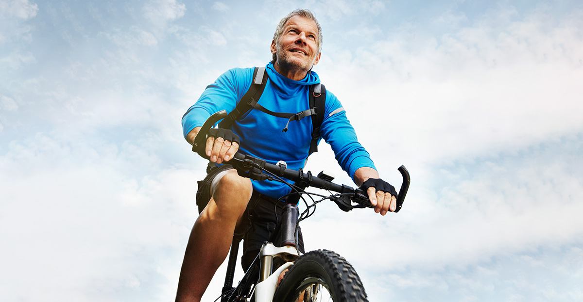 Homme sur VTT