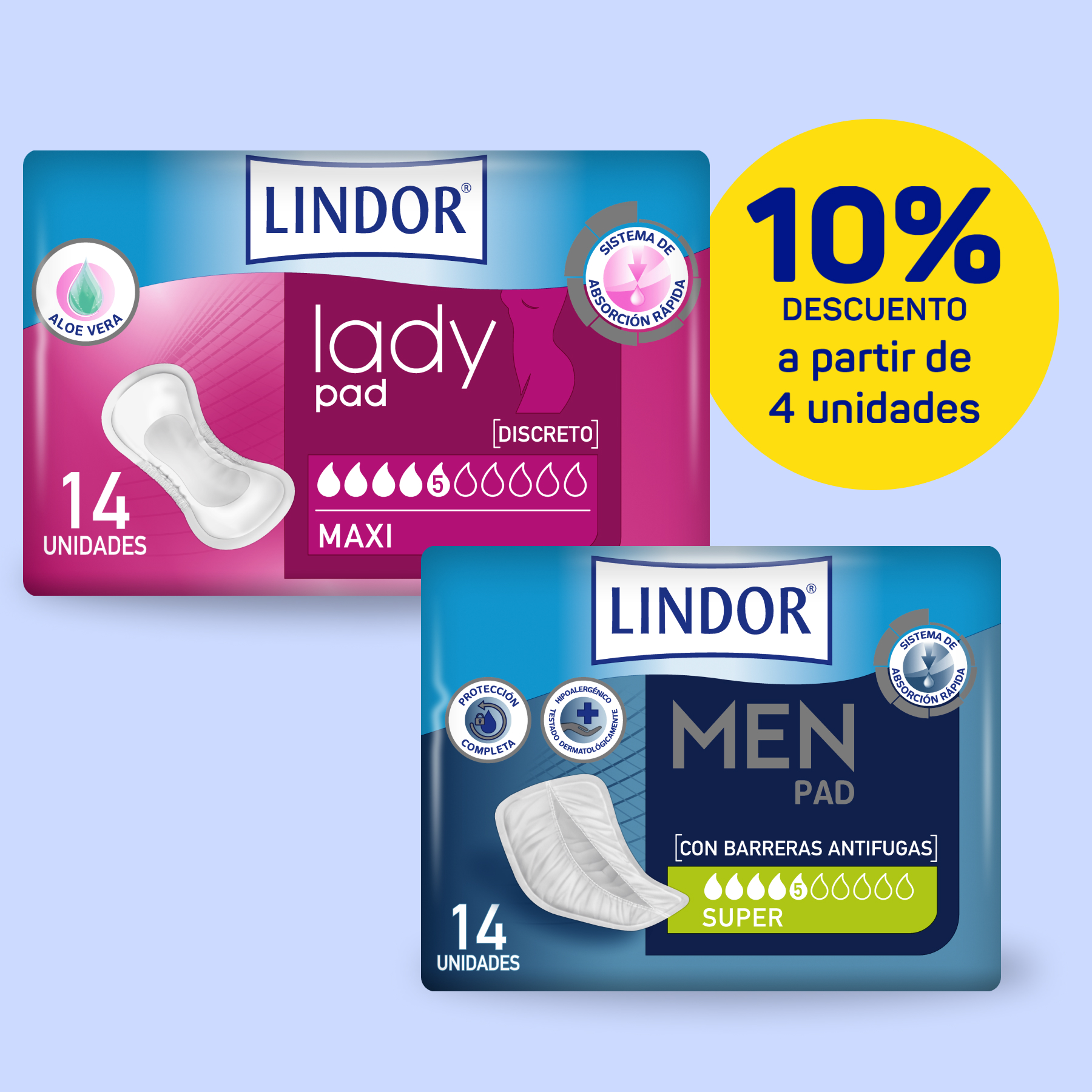 Lindor Lady & Lindor Men - 10% descuento a partir de 4 uds