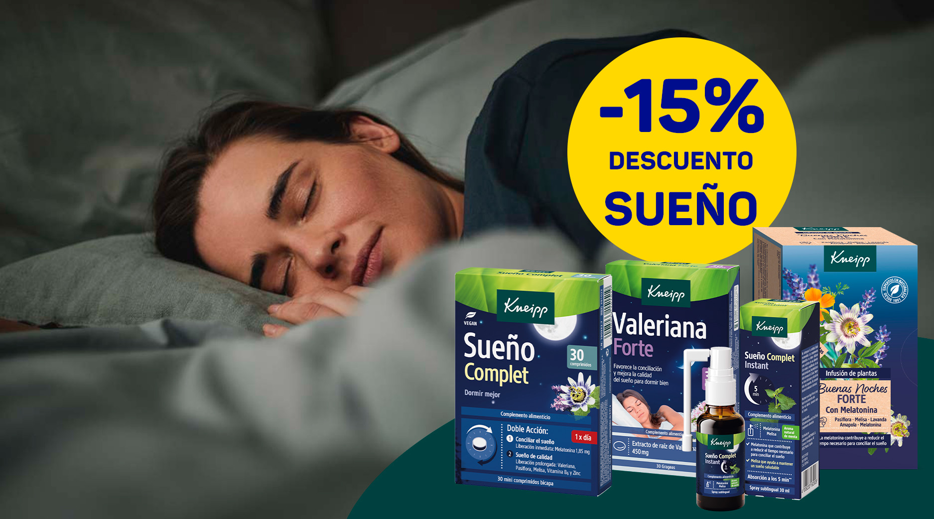 Promoción -15% en complementos alimenticios para un sueño de calidad - HARTMANN Direct