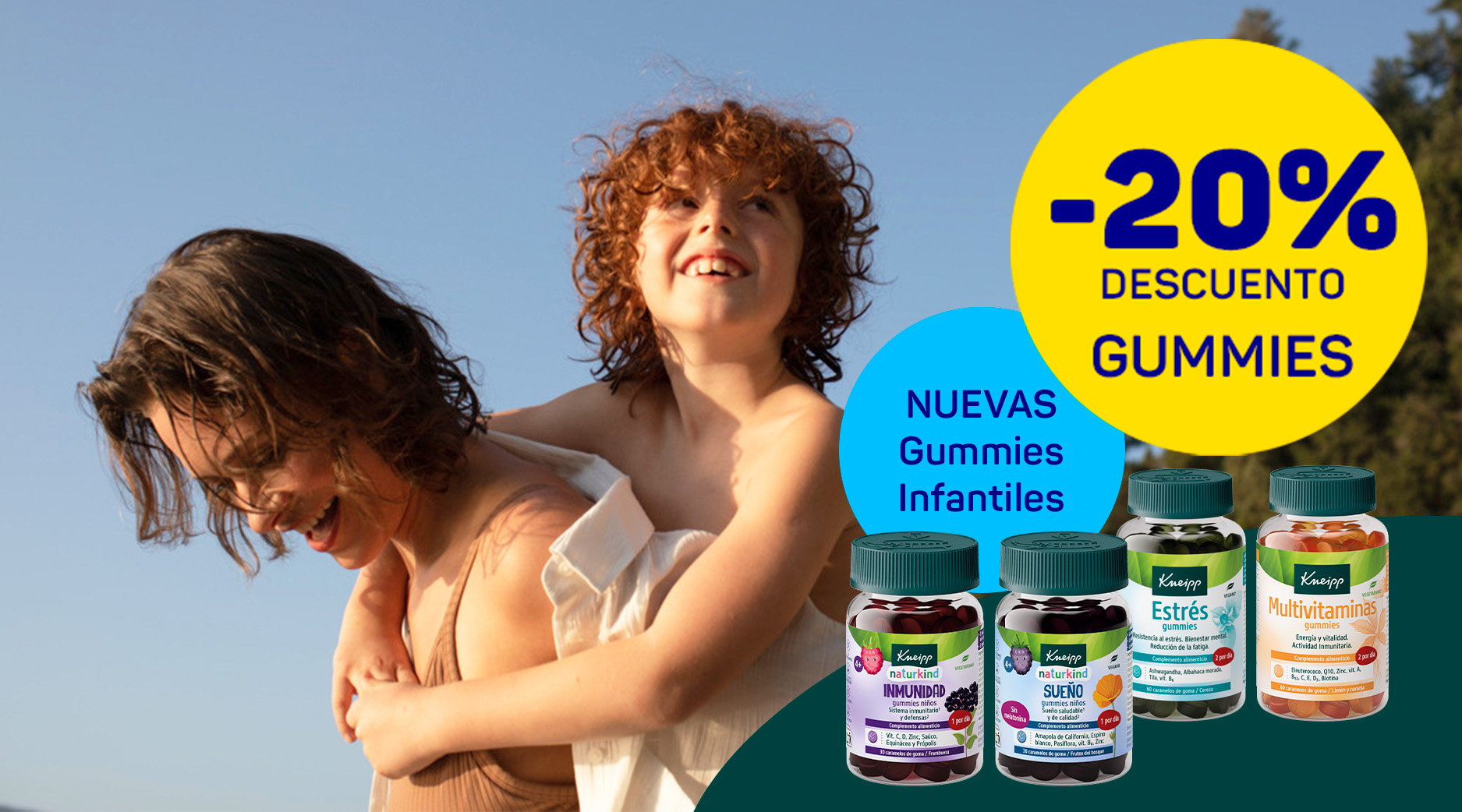 Complementos alimenticios Kneipp en formato gummy para adultos y niños a partir de 4 años - HARTMANN Direct