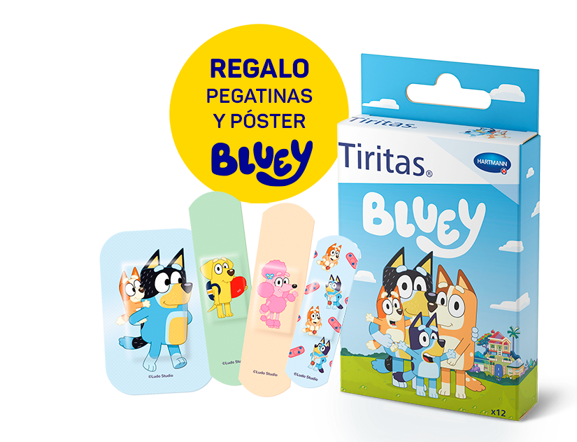 ¡Nuevas Tiritas Bluey! Con póster y adhesivos de regalo por cada unidad de compra - HARTMANN Direct