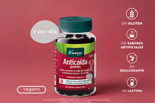 Nuevo Kneipp Anticaída gummies: Salud para tu cabello
