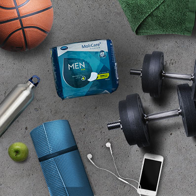 Für aktive Männer: MoliCare MEN PADS